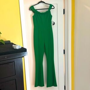 Day & Night Green Off The Shoulder Jumper